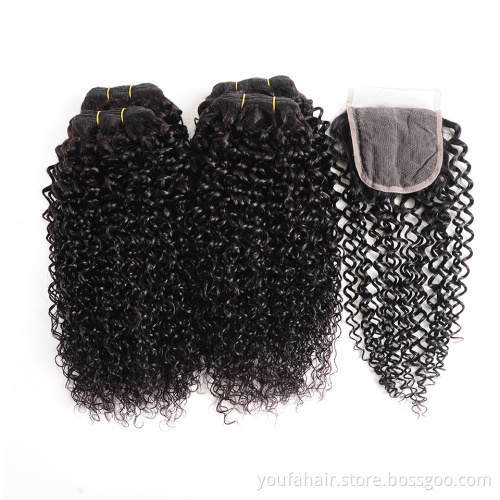 Vietnamese Virgin Kinky Curly Hair 4x4 Lace Closure Pre Plucked with Baby Hairs 4x4 2x6 5x5 13x4 13x6 6x6 7x7 360 Lace Closure